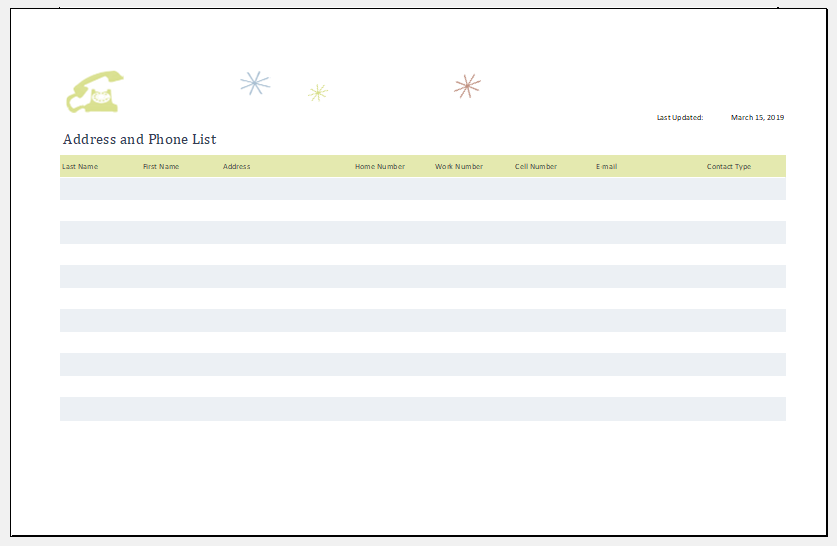 Phone Tree Template Excel from www.xltemplates.org