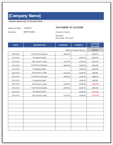Payment Statement Template from www.xltemplates.org