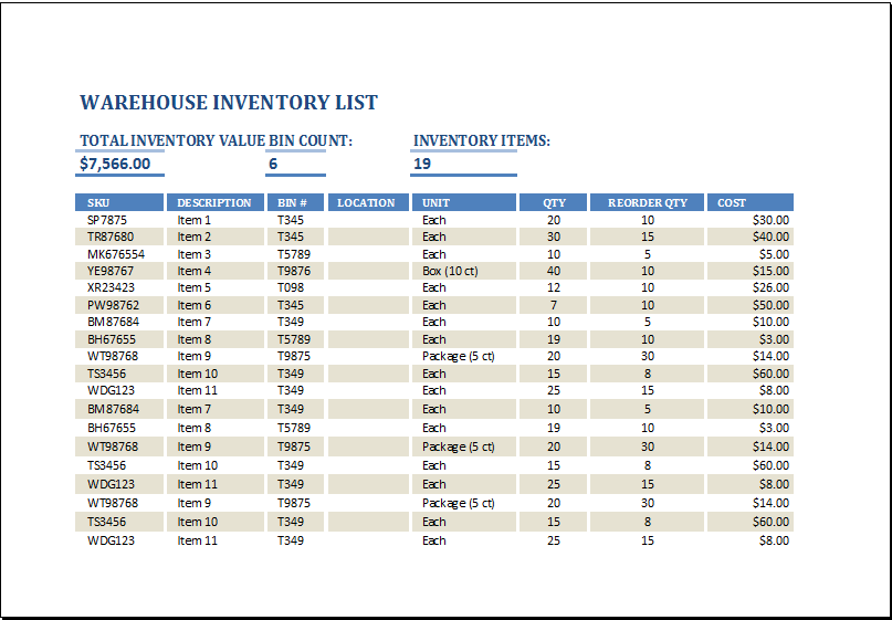 Stock Report Template Stock Report Template