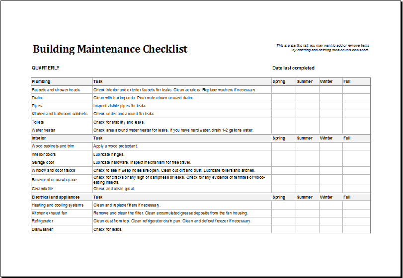 building maintenance 00