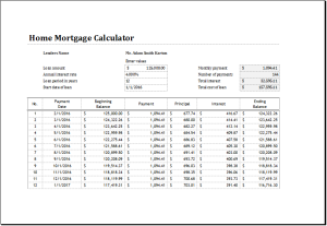 home mortgage calculator