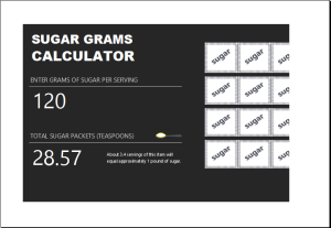 Sugar gram calculator