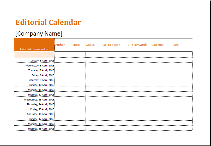 Attendance Calendar Template 2016 from www.xltemplates.org