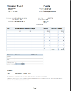 payslip salary excel payroll editable voucher doxhub whenever common xlsx xltemplates