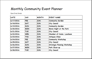 Community Event Planner