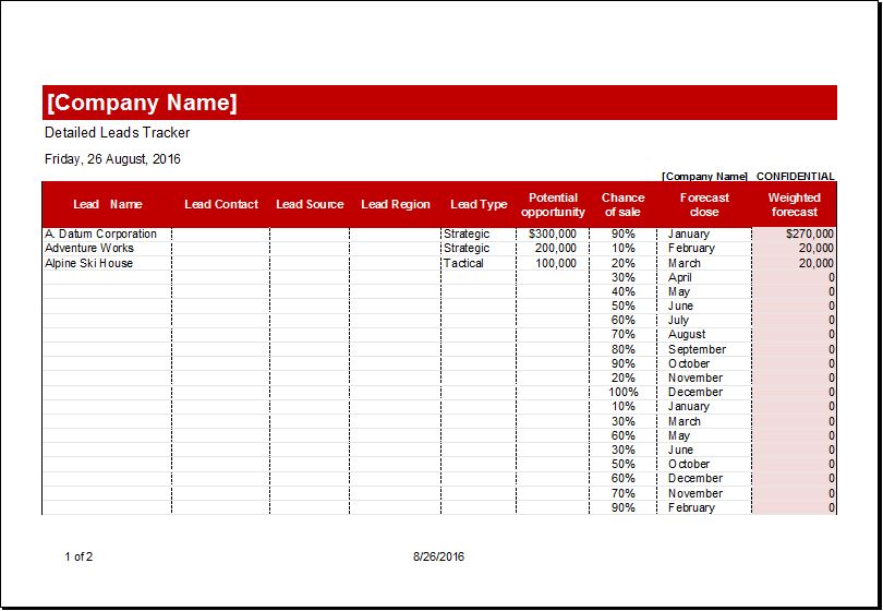 Lead Tracker Template from www.xltemplates.org