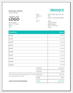 Sales Invoice Template