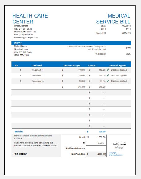 Doctor Bill Template Best Template Ideas In 2021 Bill - vrogue.co
