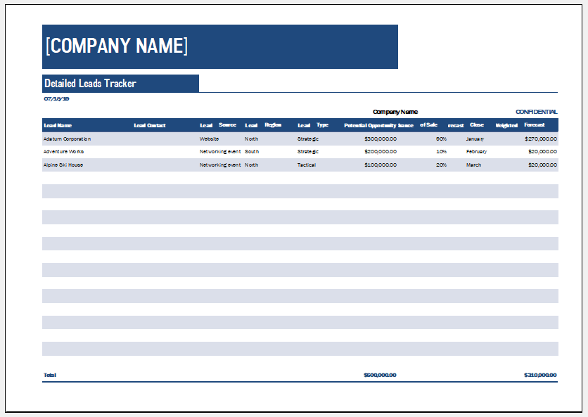Sales Lead Tracker Template For Small Business Excel Templates