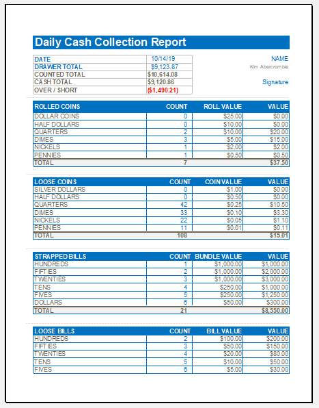 Daily Cash Report Template Excel Flyer Template Vrogue Co